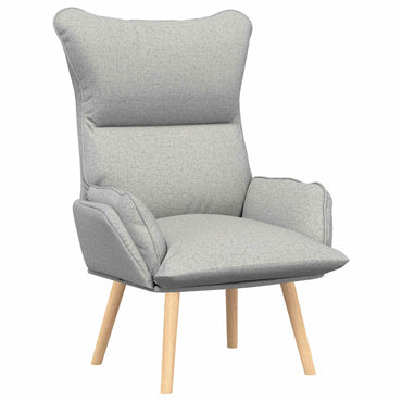 vidaXL Fauteuil gris nuage 69 x 74 x 93 cm tissu et contreplaqué