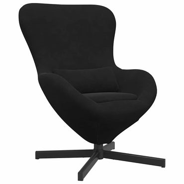 vidaXL Eiersessel Schwarz 63 x 73 x 90 cm Samt