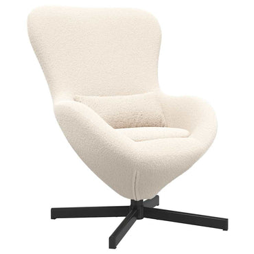 vidaXL Eiersessel Creme 63 x 73 x 90 cm Stoff