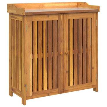 vidaXL Garten-Schrank Natur 93 x 41,5 x 98 cm Massivholz Akazie