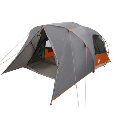 vidaXL Kuppelzelt mit Dach Grau und Orange 455 x 252 x 178 cm