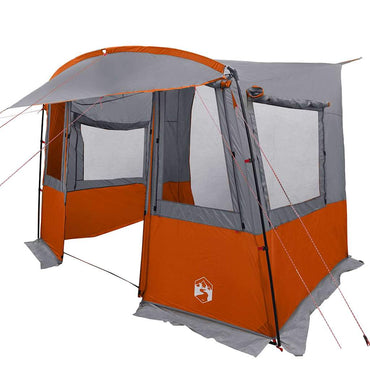 vidaXL Heckzelte für Wohnwagen Grau und Orange 352 x 250 x 240 cm