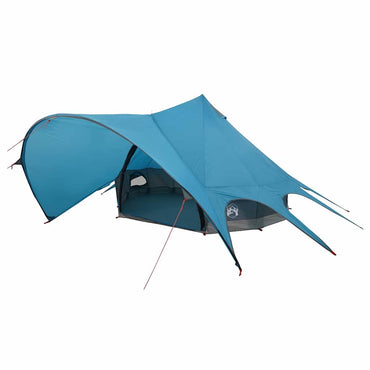 vidaXL Teepee Zelt mit Dach Blau und Grau 600 x 600 x 347 cm