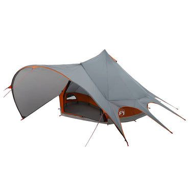 vidaXL Teepee Zelt mit Dach Grau und Orange 600 x 600 x 347 cm