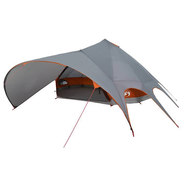 vidaXL Teepee Zelt mit Dach Grau und Orange 600 x 600 x 347 cm