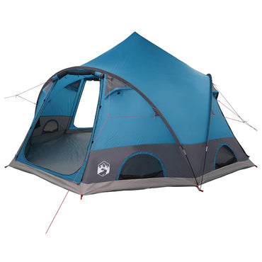 vidaXL Kuppelzelt mit Dach mit Speicher Blau 505 x 450 x 248 cm