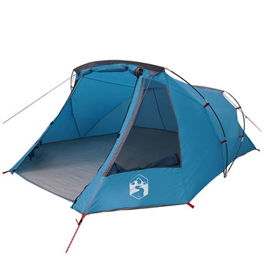vidaXL Tunnelzelt mit Dach Blau und Grau 328 x 228 x 115 cm