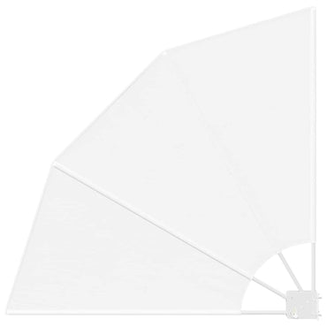 vidaXL Balkon Sichtschutz Weiß 115 x 115 cm Polyester