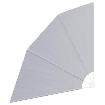 vidaXL Balkon Sichtschutz Grau 160 x 160 cm Polyester