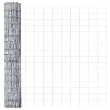 vidaXL Eurozaun 1,5 x 10 m PVC-beschichtetes Eisen
