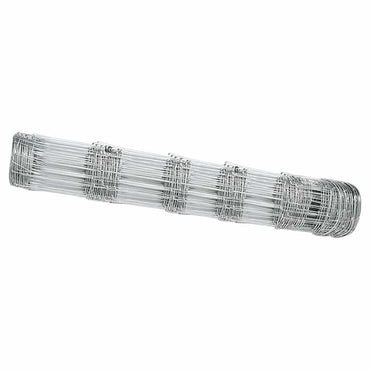 vidaXL Feldzaun Silber 25 x 0,8 m Verzinkter Stahl