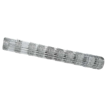 vidaXL Feldzaun Silber 25 x 1 m Verzinkter Stahl