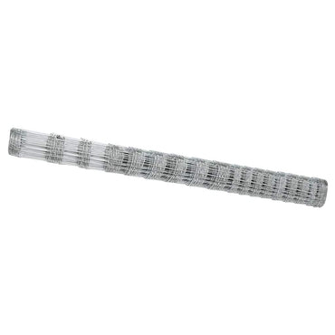 vidaXL Feldzaun Silber 25 x 1,5 m Verzinkter Stahl