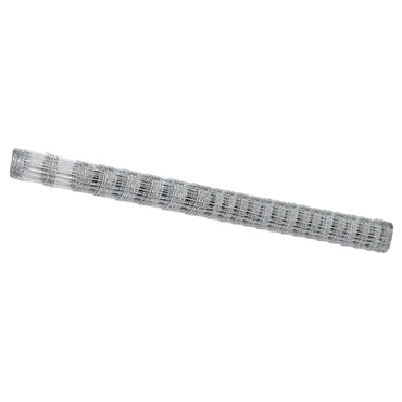 vidaXL Feldzaun Silber 25 x 1,6 m Verzinkter Stahl