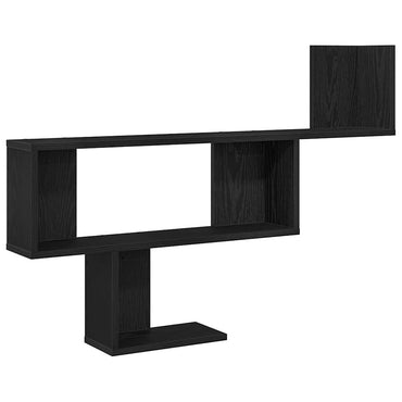 vidaXL Étagère murale Noir aspect chêne 100x15x70 cm Bois d'ingénierie