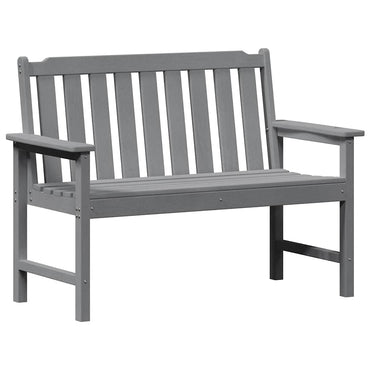 vidaXL Gartenbank Hellgrau 120 x 59 x 88 cm HDPE