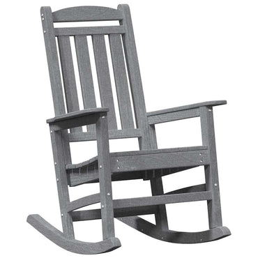 vidaXL Schaukelstuhl für den Garten Hellgrau 92 x 70 x 108cm HDPE