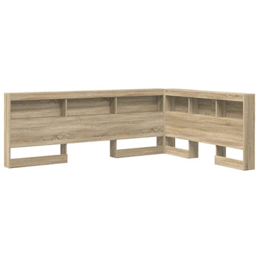 vidaXL Aufbewahrungskopfteil Sonoma-Eiche 140 cm Holzwerkstoff