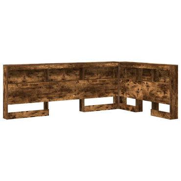 vidaXL Aufbewahrungskopfteil Geräucherte Eiche 207,5 x 137,5 x 76,5 cm