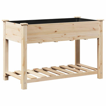 vidaXL Garten-Pflanzgefäß mit Regal Beige 115 x 59 x 76,5 cm