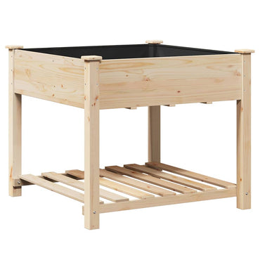 vidaXL Garten-Pflanzgefäß mit Regal Beige 90 x 90 x 76,5 cm