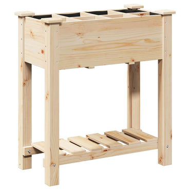 vidaXL Garten-Pflanzgefäß mit Regal Beige 71 x 37 x 76,5 cm