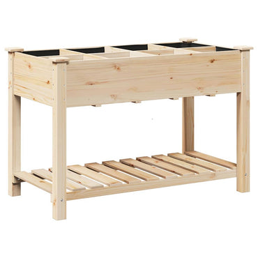 vidaXL Garten-Pflanzgefäß mit Regal Beige 115 x 59 x 76,5 cm
