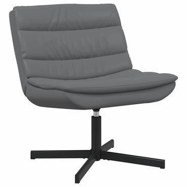 vidaXL Chaise pivotante Gris 63 x 75 x 76 cm PU