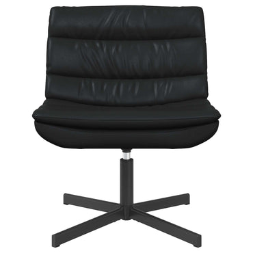 vidaXL Chaise pivotante Noir 63 x 75 x 76 cm PU brillant