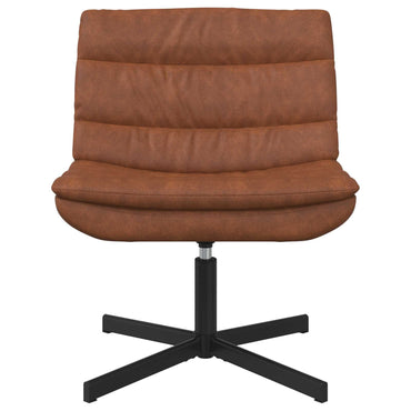 vidaXL Chaise pivotante marron 63 x 75 x 76 cm PU antique