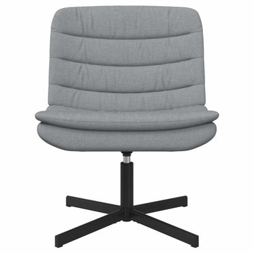 vidaXL Chaise pivotante Gris clair 63 x 75 x 76 cm Tissu