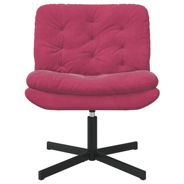 vidaXL Fauteuil pivotant relaxant velours rouge bordeaux 63 x 75 x 76 cm
