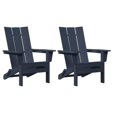 vidaXL Gartenstuhl 2 pcs Marineblau 80,5 x 74,5 x 92 cm Polyethylen