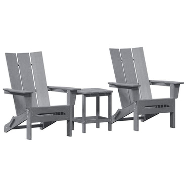 vidaXL Garten Lounge Möbel 3 pcs Hellgrau 38 x 38 x 46cm Plastik