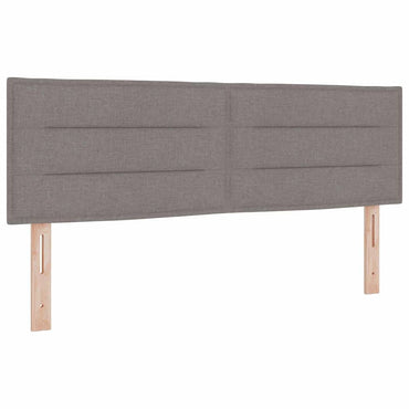 vidaXL Kopfteil mit Kopfteil Taupe 144 cm Kunstleder