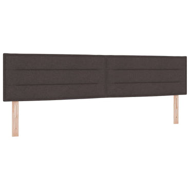 vidaXL Kopfteil mit Kopfteil Dunkelbraun 200 cm Kunstleder