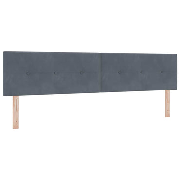 vidaXL Kopfteil mit Kopfteil Dunkelgrau 200 cm Kunstleder