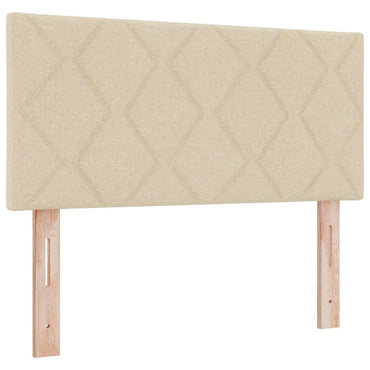 vidaXL Kopfteil mit Kopfteil Creme 100 cm Kunstleder