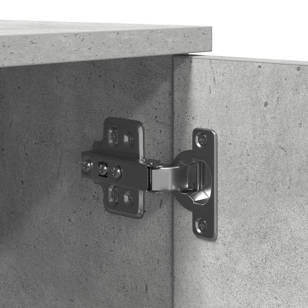 vidaXL Aufbewahrungsschrank 2 pcs Beton Grau 127 x 41 x 40 cm