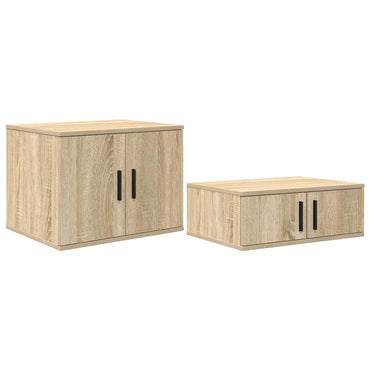 vidaXL Aufbewahrungsschrank 2 pcs Sonoma-Eiche 103 x 41 x 40 cm