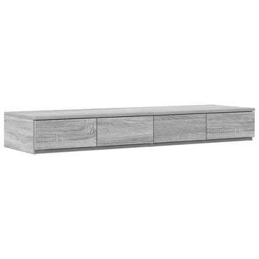 vidaXL Bettschubladen Graues Sonoma 120 x 36,5 x 16,5 cm Holzwerkstoff