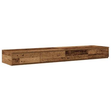 vidaXL Bettschubladen Altholz 135 x 36,5 x 16,5 cm Holzwerkstoff