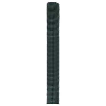 vidaXL Geschweißter Drahtzaun Grün 1,2 x 25 m