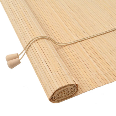 vidaXL Rollo mit Vorhängen Natur 120 x 220 cm Bambus