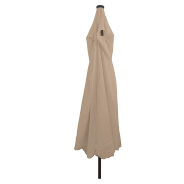 vidaXL Garten-Sonnenschirm Taupe 395 x 395 x 245 cm Polyester