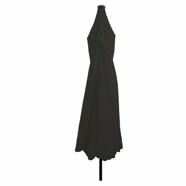 vidaXL Garten-Sonnenschirm Schwarz 395 x 395 x 245 cm Polyester