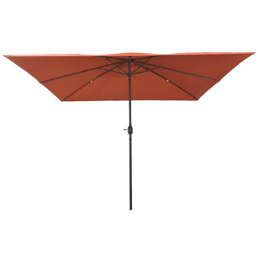 vidaXL Garten-Sonnenschirm Terrakotta 295 x 295 x 245 cm