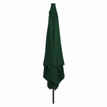 vidaXL Garten-Sonnenschirm Grün 295 x 295 x 245 cm Polyester und Stahl