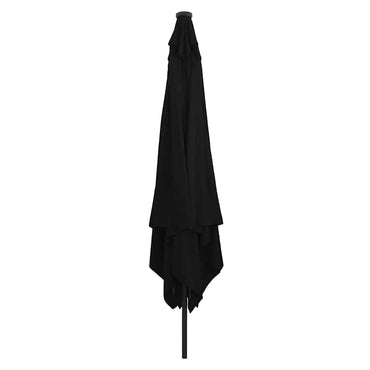 vidaXL Garten-Sonnenschirm Schwarz 295 x 295 x 245 cm