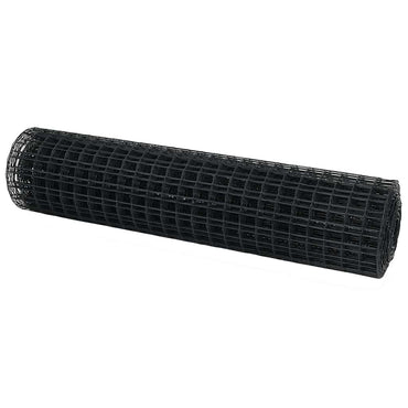 vidaXL Eurozaun Grau 1 x 25 m PVC-beschichtetes Eisen